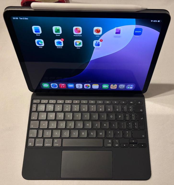 iPad Air 11 M3 + Magic Keyboard + Smart Folio + Pencil Pro, Computers en Software, Apple iPads, Zo goed als nieuw, Apple iPad Air