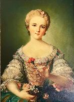 Antieke Reliëfdruk Louise van Frankrijk (Jean-Marc Nattier), Antiek en Kunst, Kunst | Schilderijen | Klassiek, Ophalen of Verzenden