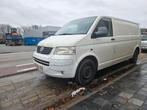 Volkswagen T5 1.9tdi lange versie, Auto's, Bestelwagens en Lichte vracht, Voorwielaandrijving, Zwart, Volkswagen, Leder en Stof