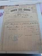 Ancienne facture  de la société "BLANZY POURE & C",  1913, Ophalen of Verzenden
