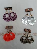 zelfgemaakte oorbellen "dikke ring", Ophalen of Verzenden, Nieuw, Hangers