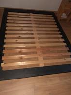 Tweepersoonsbed 160x200, Huis en Inrichting, Slaapkamer | Bedden, Ophalen, Gebruikt, Zwart, 200 cm