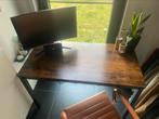 Vintage bureau tafel 120 x 60, Ophalen, Zo goed als nieuw, Bureau