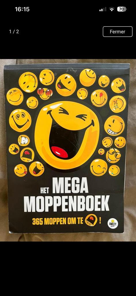 Smiley - Het mega moppenboek, Boeken, Kinderboeken | Jeugd | onder 10 jaar, Zo goed als nieuw, Ophalen