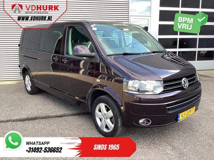Volkswagen Transporter 2.0 TDI 140 pk DSG Aut. L2 Dubbel Cab, Autos, Camionnettes & Utilitaires, Entreprise, ABS, Air conditionné