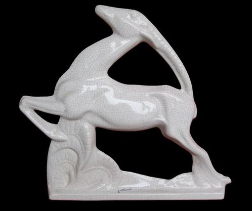 Art Deco ceramique gazelle Fontinelle., Antiek en Kunst, Antiek | Keramiek en Aardewerk, Ophalen