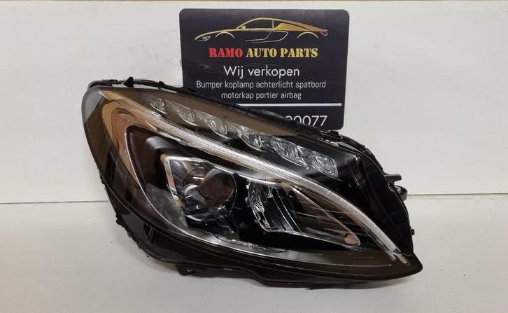 Koplamp Mercedes C Klasse W205 Rechts High Led A2059062604, Auto-onderdelen, Verlichting, Gebruikt, Ophalen of Verzenden