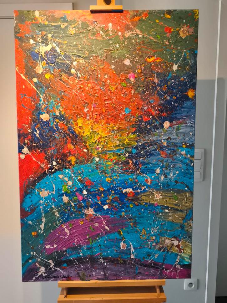 "Gezichtsisolatie", "Face-isolation",  A.Nikiciuk, Antiek en Kunst, Kunst | Schilderijen | Abstract, Ophalen