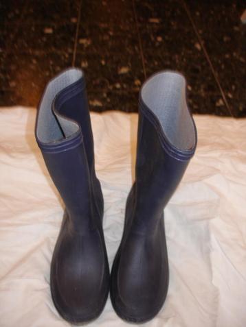 Bottes caoutchouc  pointure 38, Enlèvement, Porté, Bleu, Bottes hautes