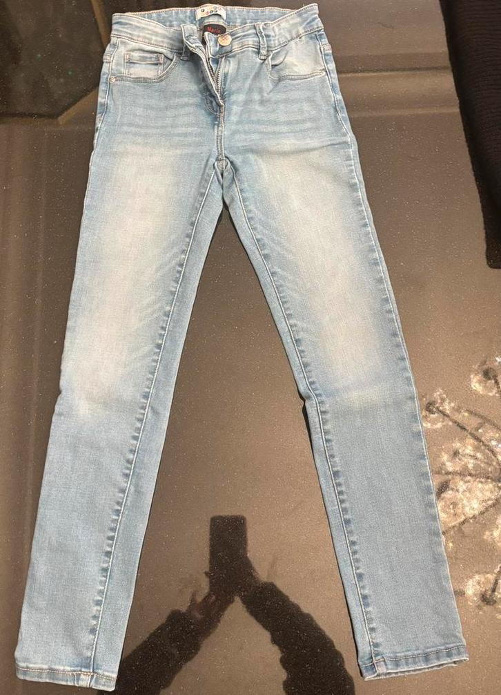 Fish&Chips marie skinny fit lichte jeans broek, Kinderen en Baby's, Kinderkleding | Maat 140, Zo goed als nieuw, Meisje, Broek