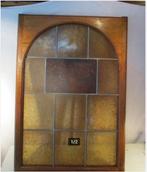 Belle fenêtre en plomb antique en verre - 90x62, Enlèvement ou Envoi