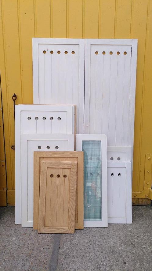 Handgemaakte kastdeuren massief hout, Antiek en Kunst, Antiek | Meubels | Stoelen en Sofa's, Ophalen