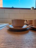 Retro aardewerkset van 4 koffietassen, Huis en Inrichting, Ophalen, Nieuw, Aardewerk