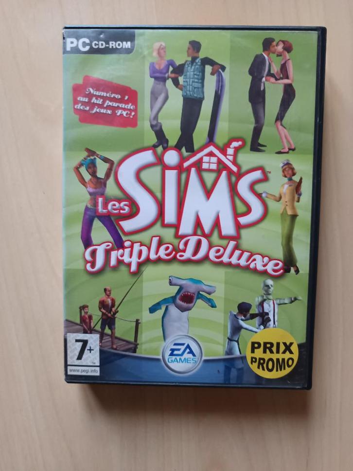 DE SIMS 1 DRIEPERSOONS DELUXE, Games en Spelcomputers, Games | Pc, Zo goed als nieuw, Strategie en Constructie, 1 speler, Vanaf 7 jaar