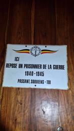 2 plaques commémoratives en émail, Collections, Enlèvement