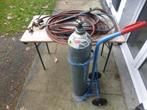 snijbrander gloor + gasfles ( totale gewicht gasfles 48kg ), Ophalen, Gebruikt