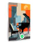 Affiche Piano 50x75cm brillant, Maison & Meubles, 75 à 100 cm, Envoi, Création originale, 50 à 75 cm