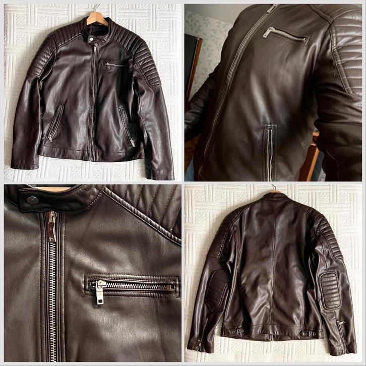 Jas - voor mannen - Maat M - CelioClub, Kleding | Heren, Truien en Vesten, Zo goed als nieuw, Maat 48/50 (M), Bruin, Ophalen of Verzenden