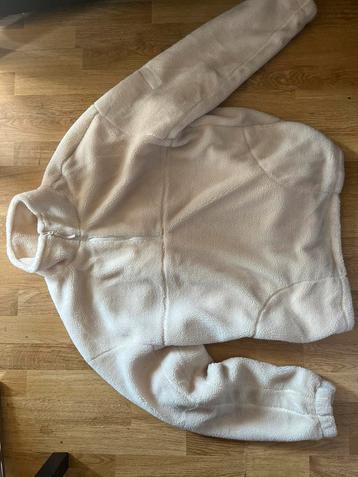 Witte fleece jas – Bershka – Maat XL beschikbaar voor biedingen