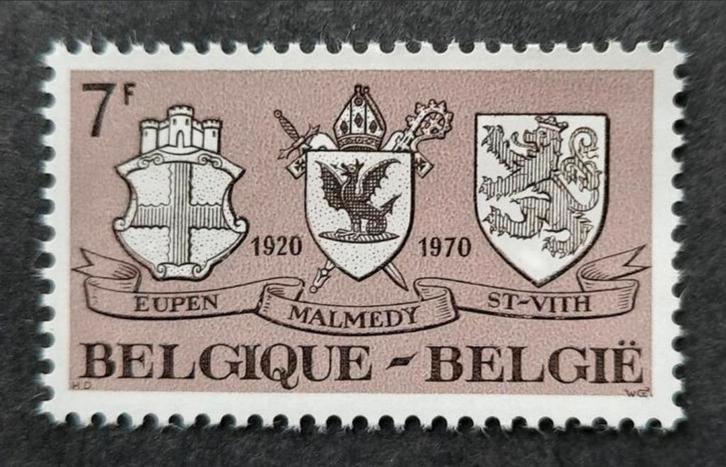 België: OBP 1566 ** Aanhechting kantons 1970., Postzegels en Munten, Postzegels | Europa | België, Postfris, Frankeerzegel, Zonder stempel