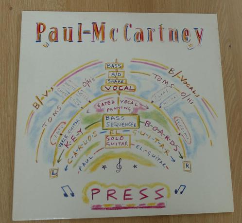 12" Maxi -  Paul McCartney ‎– Press, Cd's en Dvd's, Vinyl | Rock, Zo goed als nieuw, Poprock, 12 inch, Ophalen of Verzenden