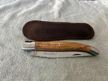 Fontenille Pataud Laguiole zakmes olijfhout 12 cm