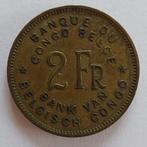 Belgian Congo 1947 - 2 Fr - Leopold III - KM# 28 - Pr, Envoi, Monnaie en vrac