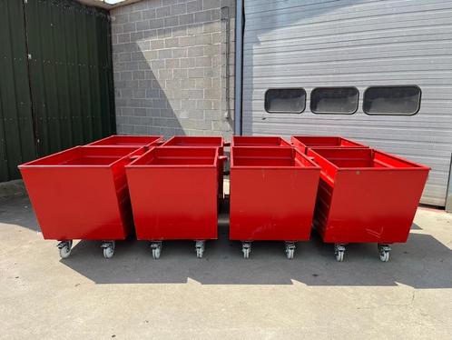 Bauer BSK-70 kiepbakken (8 stuks) + Bauer BST-70 kiepsysteem, Zakelijke goederen, Kantoor en Winkelinrichting | Magazijn, Stelling en Opslag