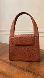 Ostrich leather handbag, Ophalen of Verzenden, Nieuw, Bruin, Handtas