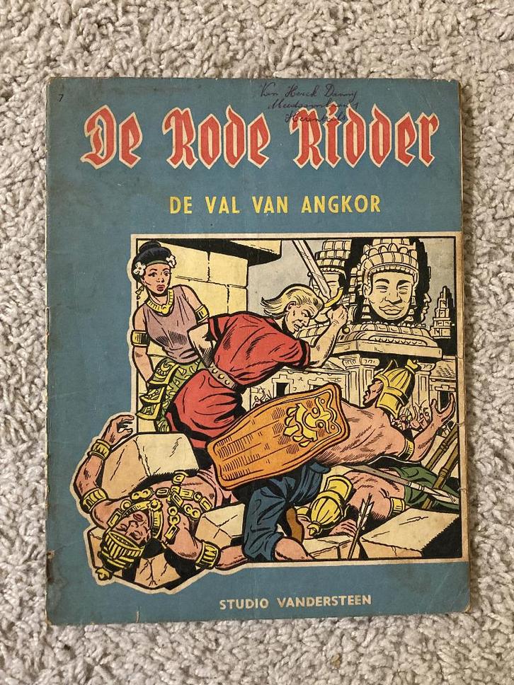 Rode Ridder - Nr. 7 - De Val van Angkor - Eerste druk, 1961, Livres, BD, Utilisé, Une BD, Enlèvement ou Envoi
