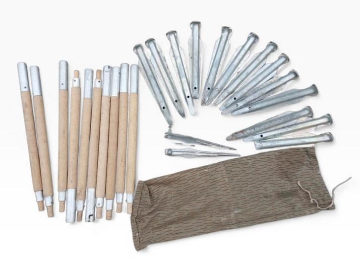 Duitse NVA/DDR tentstokken set, Verzamelen, Militaria | Algemeen, Landmacht, Overige typen, Ophalen of Verzenden