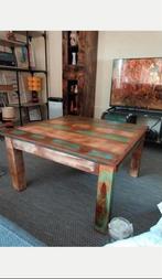 table basse en bois recyclé., Maison & Meubles, Enlèvement, Utilisé