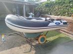 Hibo rubberboot+ Honda 4 pk 4 takt, Aluminium, Zo goed als nieuw, Benzine, Minder dan 70 pk