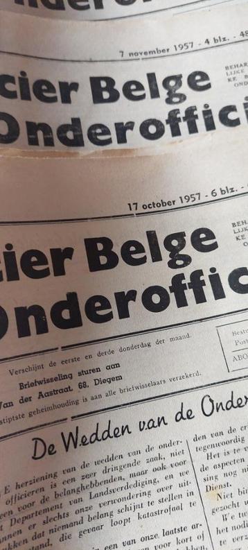 dagblad de belgische onderofficier beschikbaar voor biedingen