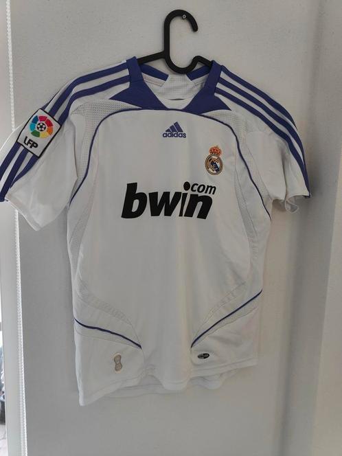 Real Madrid 2007 Adidas XS thuisshirt authentieke vintage!, Sport en Fitness, Voetbal, Zo goed als nieuw, Shirt, Maat XS of kleiner