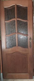 Eiken binnendeuren, Doe-het-zelf en Bouw, Deuren en Vliegenramen, Ophalen, Glas