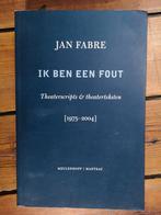 Jan Fabre - ik ben een fout, Ophalen of Verzenden