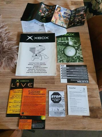 Xbox classic original handleiding set  beschikbaar voor biedingen