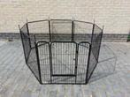 MaxxPet hondenren puppy opvouwbaar 80x80 - zwart, Dieren en Toebehoren, Ophalen of Verzenden, Zo goed als nieuw