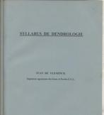 Ivan De Vleminck : Programme de dendrologie, Livres, Livres d'étude & Cours, Enlèvement ou Envoi, Utilisé, Enseignement supérieur