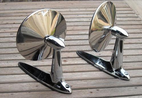 Chrome oldtimer spiegels type USA, chroom spiegel, Auto-onderdelen, Spiegels, Amerikaanse onderdelen, Ford, Oldtimer onderdelen