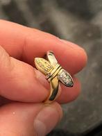 Gouden ring 18 karaat diamanten, Antiquités & Art, Antiquités | Argent & Or, Enlèvement ou Envoi