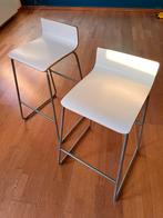 2 gratis barkrukken, Huis en Inrichting, Barkrukken, Ophalen, Kunststof, Gebruikt, Met voetsteun