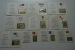 Set van 10 Japanse postzegels met metalen gravure, Postzegels en Munten, Ophalen of Verzenden