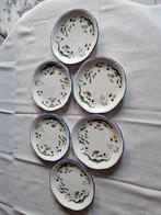 6 dessertborden Gien paradijsvogels, Ophalen of Verzenden