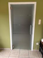 Glazen deur, Ophalen, Gebruikt, 80 tot 100 cm, Binnendeur