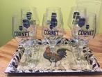 6 eigenaardige Cornet Oaked glazen, Verzamelen, Ophalen of Verzenden, Zo goed als nieuw