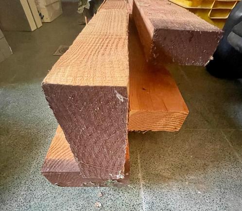 Tien balken - douglas - gedrenkt, Doe-het-zelf en Bouw, Hout en Planken, Nieuw, Balk, 300 cm of meer, 50 mm of meer, Geïmpregneerd