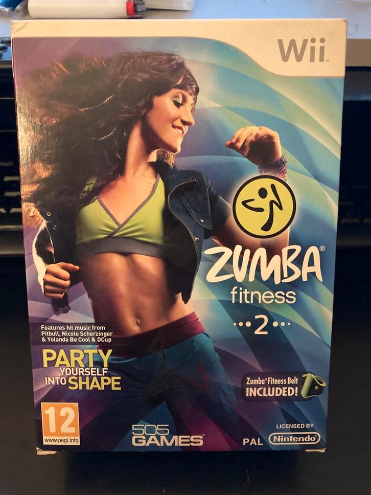 Zumba Fitness 2 + Fitnessriem (Wii), Games en Spelcomputers, Games | Nintendo Wii, Zo goed als nieuw, Sport, 3 spelers of meer