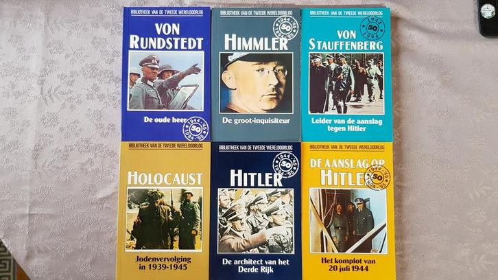 6 boeken Bibliotheek 2.wereldoorlog, Verzamelen, Militaria | Tweede Wereldoorlog, Ophalen